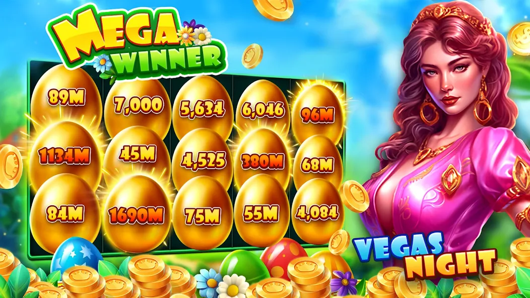 Imagem de um slot machine com tema de tigre e moedas douradas